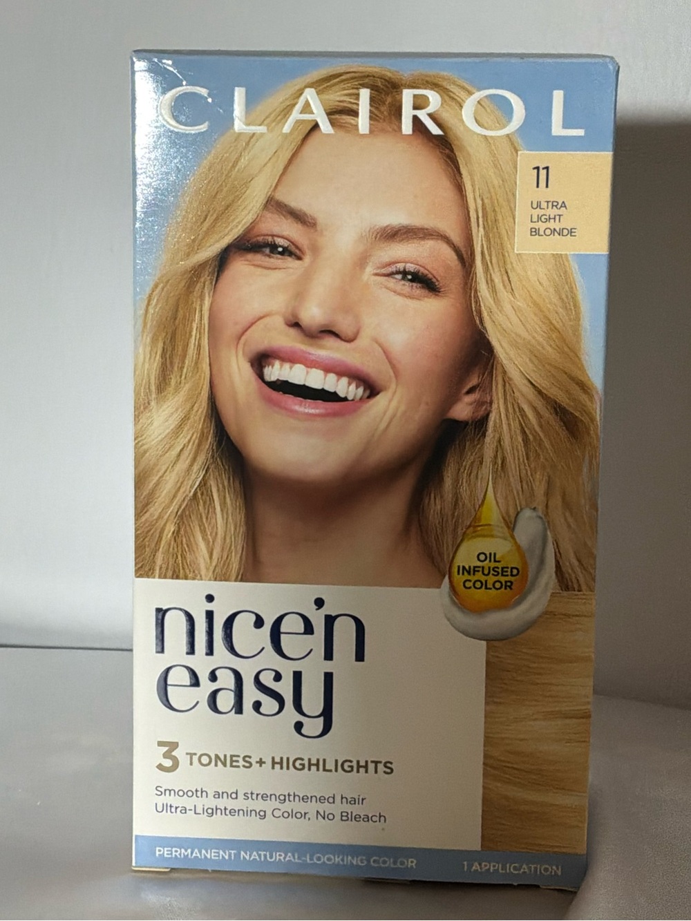 🌙✨Clairol Nice'n Easy Ultra Light Blonde (11) Permanent Hair Color